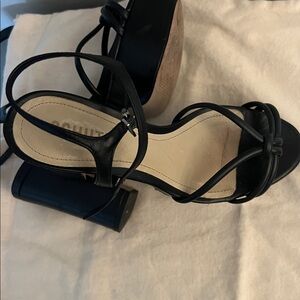 SCHUTZ Black Strappy Sandals